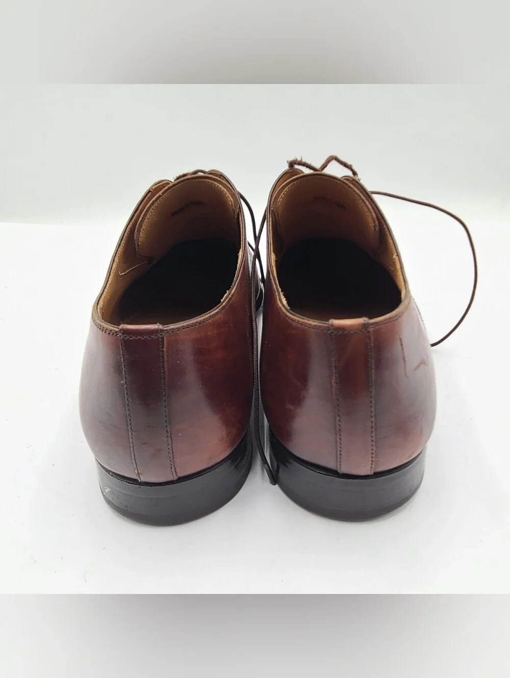 B44 Magnanni Romelo Diversa Apron Toe Derby Cognac Brown Size 11 M MSRP $350